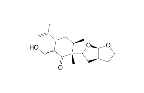 (2R,3R,5S)-2-[(2R,3aS,6aR)-Hexahydrofurano[2,3-b]furan-2-yl]-6-hydroxymethylene-5-isopropenyl-2,3-dimethylcyclohexanone