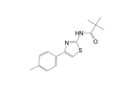 2,2-dimethyl-N-[4-(4-methylphenyl)-1,3-thiazol-2-yl]propanamide