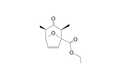 (1R,2S,4R,5S)-2,4-Dimethyl-3-oxo-8-oxa-bicyclo[3.2.1]oct-6-ene-1-carboxylic acid ethyl ester