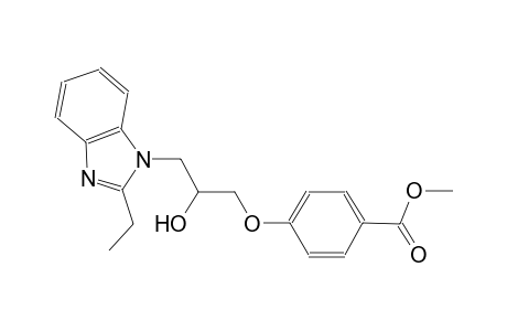 benzoic acid, 4-[3-(2-ethyl-1H-benzimidazol-1-yl)-2-hydroxypropoxy]-, methyl ester