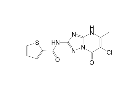 N-(6-chloro-5-methyl-7-oxo-4,7-dihydro[1,2,4]triazolo[1,5-a]pyrimidin-2-yl)-2-thiophenecarboxamide