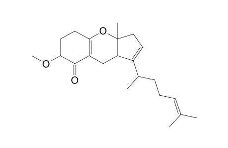 7-methoxy-3a-methyl-1-(6-methylhept-5-en-2-yl)-3,5,6,7,9,9a-hexahydrocyclopenta[b]chromen-8-one