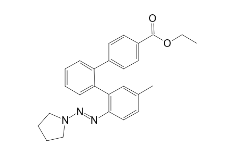 Ethyl (E)-5''-methyl-2''-(pyrrolidin-1-yldiazenyl)-[1,1':2',1''-terphenyl]-4-carboxylate