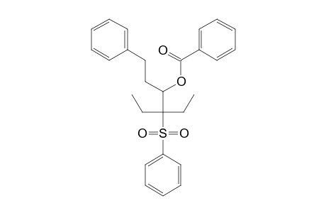 4-ETHYL-1-PHENYL-4-(PHENYL-SULFONYL)-HEX-3-YL-BENZOATE