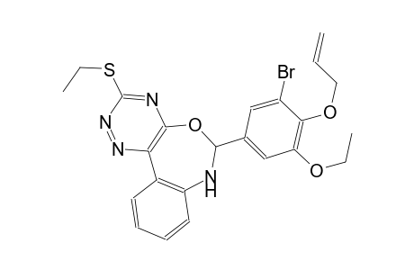 6-[4-(allyloxy)-3-bromo-5-ethoxyphenyl]-3-(ethylsulfanyl)-6,7-dihydro[1,2,4]triazino[5,6-d][3,1]benzoxazepine