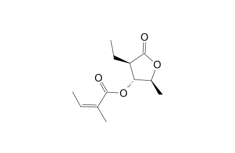(Z)-(2S,3R,4R)-4-Ethyl-2-methyl-5-oxotetrahydrofuran-3-yl 2-methylbut-2-enoate