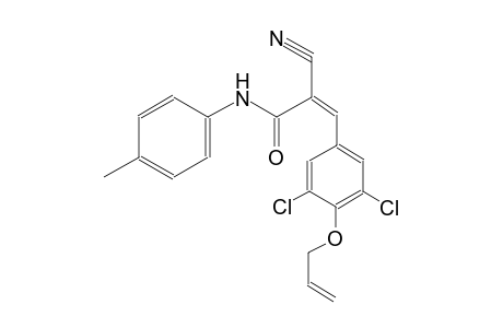 (2Z)-3-[4-(allyloxy)-3,5-dichlorophenyl]-2-cyano-N-(4-methylphenyl)-2-propenamide
