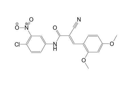 (2E)-N-(4-chloro-3-nitrophenyl)-2-cyano-3-(2,4-dimethoxyphenyl)-2-propenamide