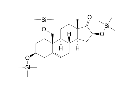 16.alpha.,19-dihydroxy dha TMS or 3.beta.,16.alpha.,19-trihydroxy-5-androsten-17-one TMS