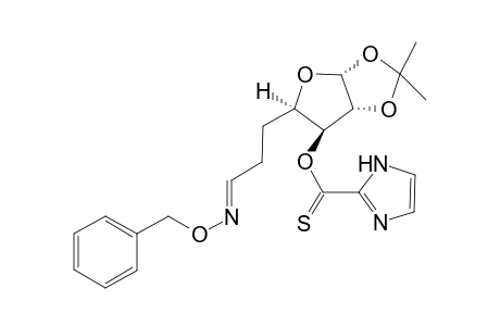 5,6-Dideoxy-1,2-O-isopropylidene-7-benzyloxyimino-3-O-thiocarbonylimidazole-.alpha.,D-xylo-heptodialdo-1,4-furanose