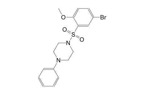1-[(5-bromo-2-methoxyphenyl)sulfonyl]-4-phenylpiperazine