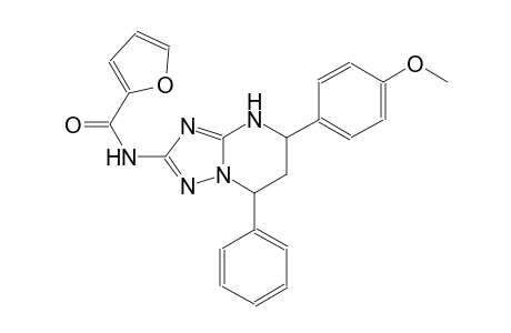 N-[5-(4-methoxyphenyl)-7-phenyl-4,5,6,7-tetrahydro[1,2,4]triazolo[1,5-a]pyrimidin-2-yl]-2-furamide
