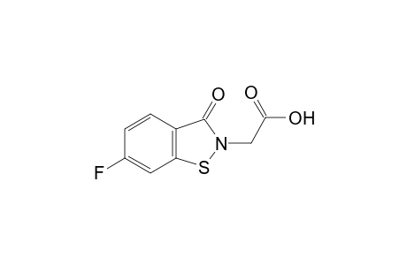 1,2-Benzisothiazole-2-acetic acid, 6-fluoro-2,3-dihydro-3-oxo-