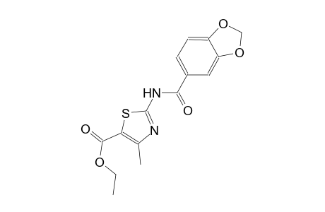 ethyl 2-[(1,3-benzodioxol-5-ylcarbonyl)amino]-4-methyl-1,3-thiazole-5-carboxylate