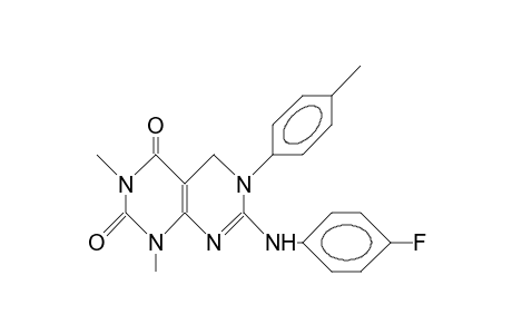 Pyrimido[4,5-d]pyrimidine-2,4(1H,3H)-dione, 7-[(4-fluorophenyl)amino]-5,6-dihydro-1,3-dimethyl-6-(4-methylphenyl)-