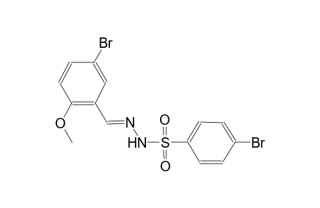 4-bromo-N'-[(E)-(5-bromo-2-methoxyphenyl)methylidene]benzenesulfonohydrazide