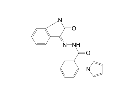 Benzhydrazide, 2-(1-pyrrolyl)-N2-(2,3-dihydro-1-methyl-2-oxo-3-indolylideno)-