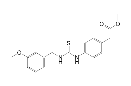 methyl [4-({[(3-methoxybenzyl)amino]carbothioyl}amino)phenyl]acetate