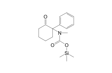 2-Methylamino-2-phenylcyclohexanon-carbamic acid TMS