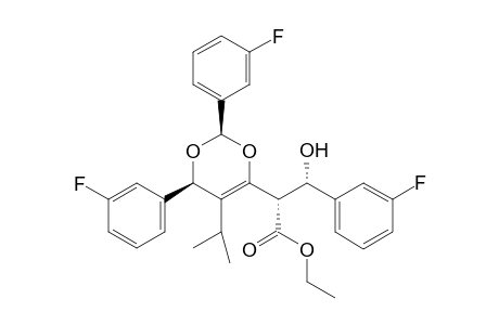 Rac-ethyl (2S,3S)-2-[(2R,4R)-2,4-bis(3-fluorophenyl)-5-isopropyl-4H-1,3-dioxin-6-yl]-3-(3-fluorophenyl)-3-hydroxypropanoate