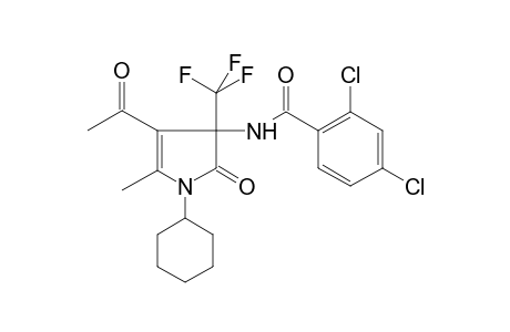 N-[4-acetyl-1-cyclohexyl-5-methyl-2-oxo-3-(trifluoromethyl)-2,3-dihydro-1H-pyrrol-3-yl]-2,4-dichlorobenzamide