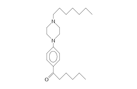 N'-(4-Hexanoyl-phenyl)-N-heptyl-piperazine