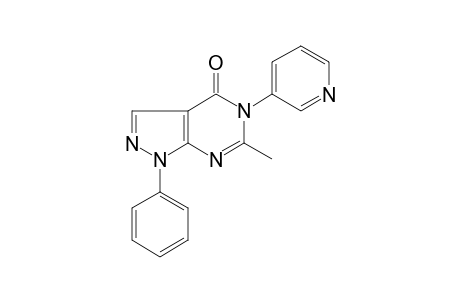 6-Methyl-1-phenyl-5-(3-pyridinyl)-1,5-dihydro-4H-pyrazolo[3,4-d]pyrimidin-4-one