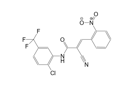 (2E)-N-[2-chloro-5-(trifluoromethyl)phenyl]-2-cyano-3-(2-nitrophenyl)-2-propenamide