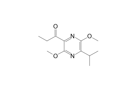 1-(3,6-dimethoxy-5-propan-2-yl-2-pyrazinyl)-1-propanone