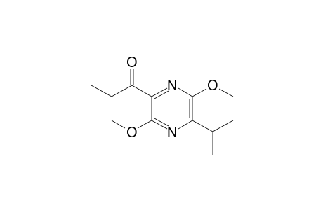 1-(3,6-dimethoxy-5-propan-2-yl-2-pyrazinyl)-1-propanone