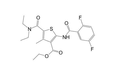 ethyl 5-[(diethylamino)carbonyl]-2-[(2,5-difluorobenzoyl)amino]-4-methyl-3-thiophenecarboxylate