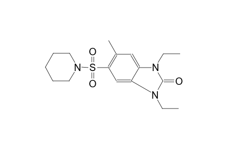 1,3-diethyl-5-methyl-6-(1-piperidinylsulfonyl)-1,3-dihydro-2H-benzimidazol-2-one
