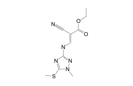 ETHYL-(Z)-2-CYANO-3-(2-METHYL-3-METHYLTHIO-2H-1,2,4-TRIAZOL-5-YL)-AMINO-ACRYLATE