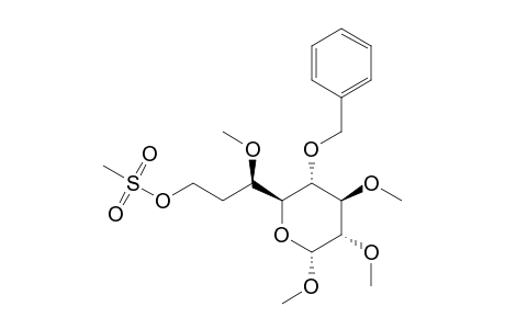 METHYL_4-O-BENZYL-7-DEOXY-2,3-DI-O-METHYL-8-O-METHYLSULFONYL-ALPHA-L-GLYCERO-D-GLUCOPYRANOSIDE