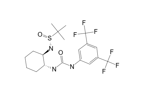 (R)-N-[(1R,2R)-2-(3-(3,5-Bis(trifluoromethyl)phenyl)ureido)cyclohexyl]-tert-butyl-sulfinamide