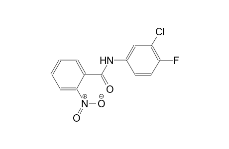 N-(3-chloro-4-fluorophenyl)-2-nitrobenzamide