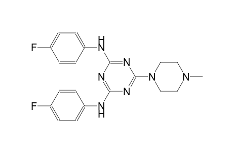 N~2~,N~4~-bis(4-fluorophenyl)-6-(4-methyl-1-piperazinyl)-1,3,5-triazine-2,4-diamine