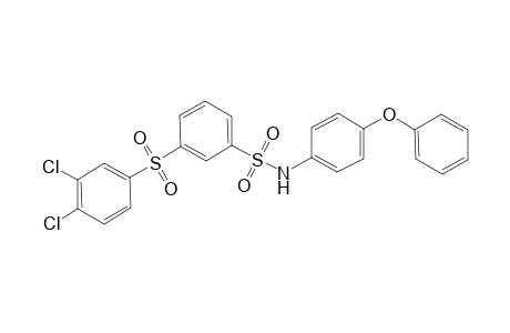 3-(3,4-dichlorophenyl)sulfonyl-N-(4-phenoxyphenyl)benzenesulfonamide