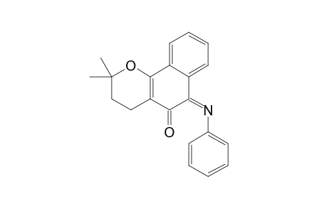 2,2-Dimethyl-(Z)-6-phenylimino-3,4,5,6-tetrahydro-2H-naphtho[1,2-b]oxin-5-one