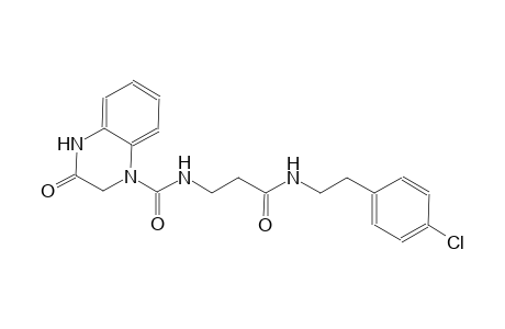 N-(3-{[2-(4-chlorophenyl)ethyl]amino}-3-oxopropyl)-3-oxo-3,4-dihydro-1(2H)-quinoxalinecarboxamide