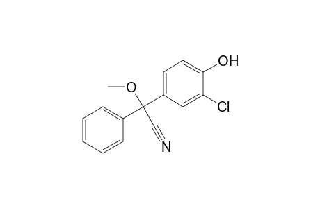 a-(3-chloro-4-hydroxyphenyl)-a-methoxy-a-phenylacetonitrile