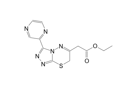 7H-[1,2,4]triazolo[3,4-b][1,3,4]thiadiazine-6-acetic acid, 3-pyrazinyl-, ethyl ester