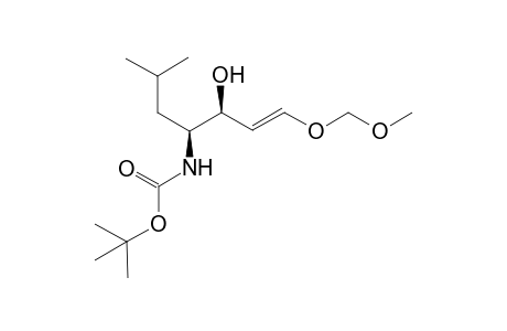 1-Methoxymethoxy-4-(isobutyl)-4-(tert-butoxycarbonylamido)buten-3-ol