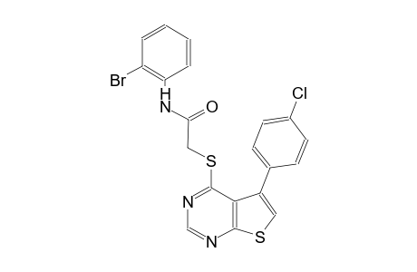 N-(2-bromophenyl)-2-{[5-(4-chlorophenyl)thieno[2,3-d]pyrimidin-4-yl]sulfanyl}acetamide