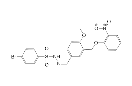 4-bromo-N'-((Z)-{4-methoxy-3-[(2-nitrophenoxy)methyl]phenyl}methylidene)benzenesulfonohydrazide