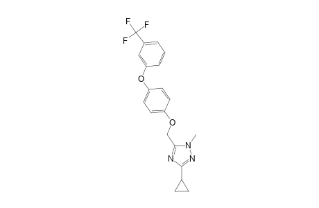 1H-1,2,4-Triazole, 3-cyclopropyl-1-methyl-5-[[4-[3-(trifluoromethyl)phenoxy]phenoxy]methyl]-