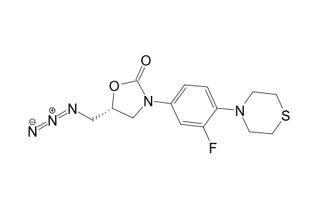 (5R)-5-(azidomethyl)-3-(3-fluoranyl-4-thiomorpholin-4-yl-phenyl)-1,3-oxazolidin-2-one