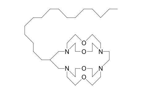 12-Hexadecyl-7,17,22,27-tetraoxa-1,4,10,14-tetraaza-tricyclo(12.5.5.5/4,10/)nonacosane