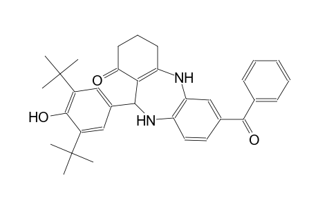 1H-dibenzo[b,e][1,4]diazepin-1-one, 7-benzoyl-11-[3,5-bis(1,1-dimethylethyl)-4-hydroxyphenyl]-2,3,4,5,10,11-hexahydro-