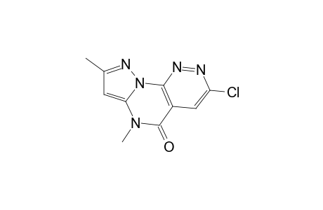 3-CHLOROl-6,8-DIMETHYLPYRAZOLO[5',1':2,3]PYRIMIDO[4,5-c]PYRIDAZIN-5(6H)-ONE